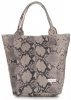GEANȚĂ DIN PIELE shopper bag Vittoria Gotti gri V15